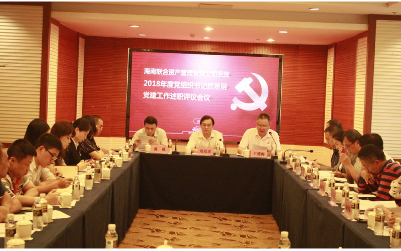 公司党委召开2018年度党组织书记抓基层党建工作述职评议会议