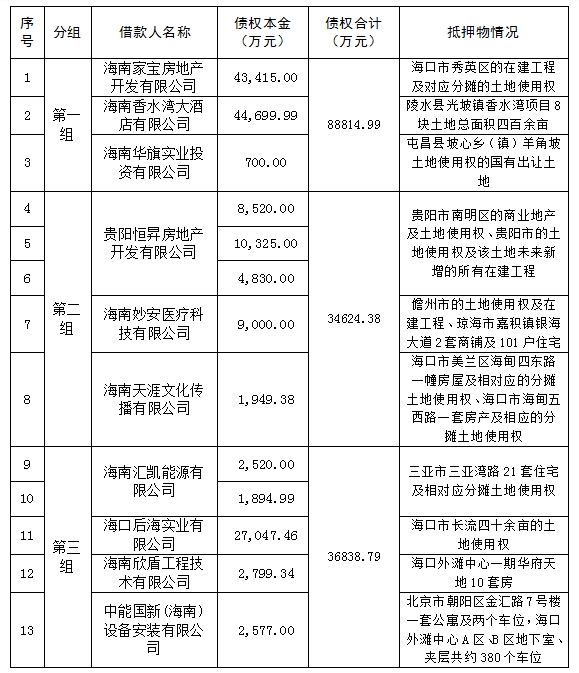 海南联合资产 海南联合资产
