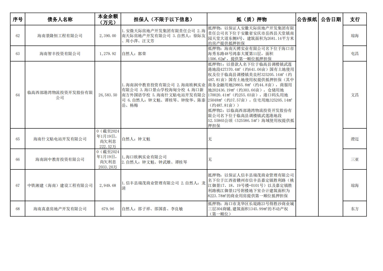海南联合资产